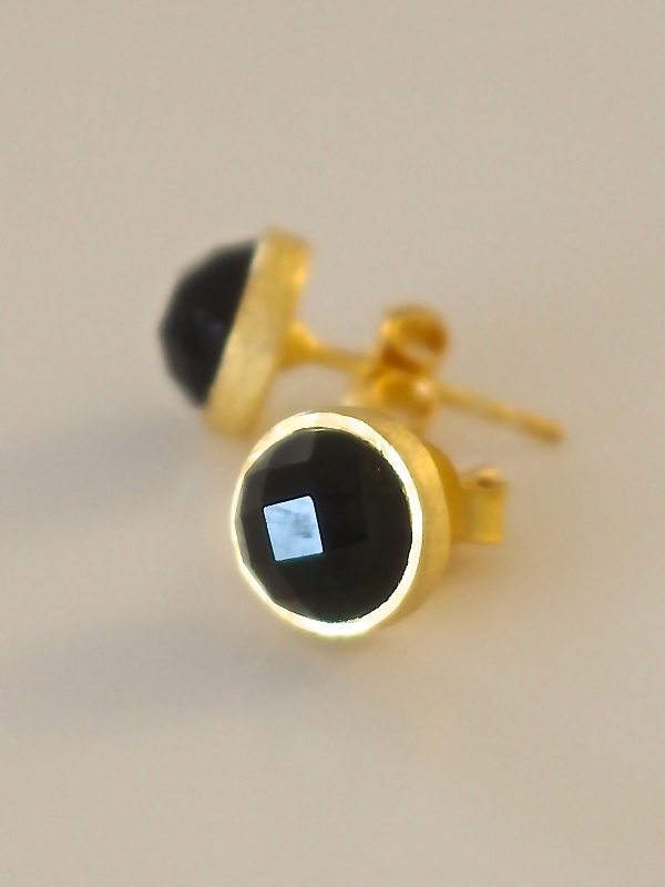 black and gold studs